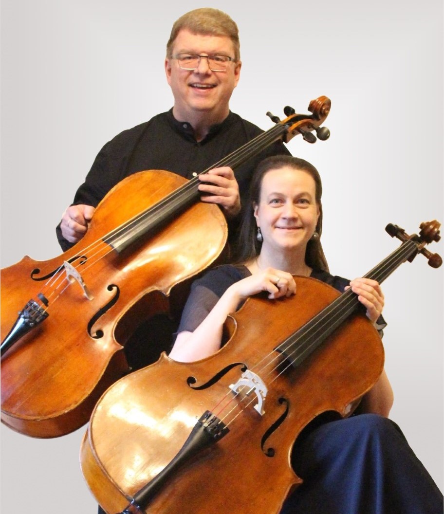 Musikretreat Bild på celloduon Anna-Maaria och Olli Varonen.