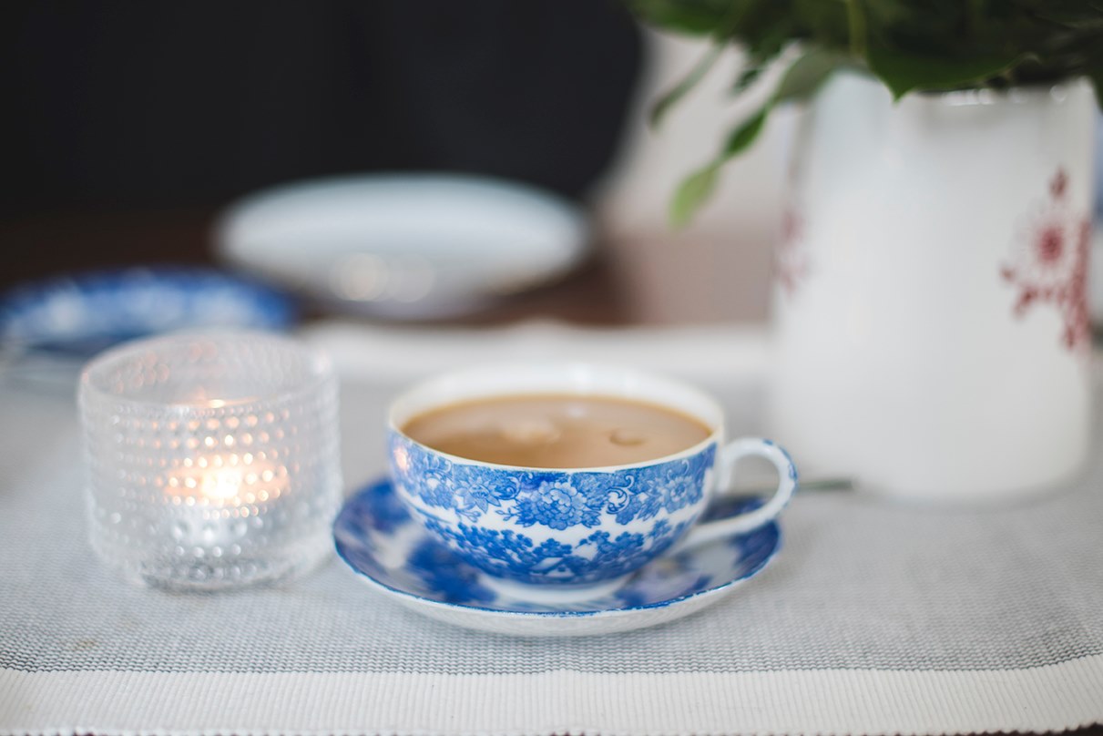 Kvinnoweekend på Stiftsgården Lärkkulla En kopp med kaffe